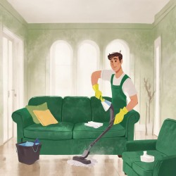 Pohovka 3-místná čištění