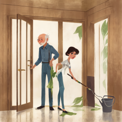 Mytí dveří jednokřídlých