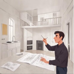 Návrh dispozice bytu do 50m2